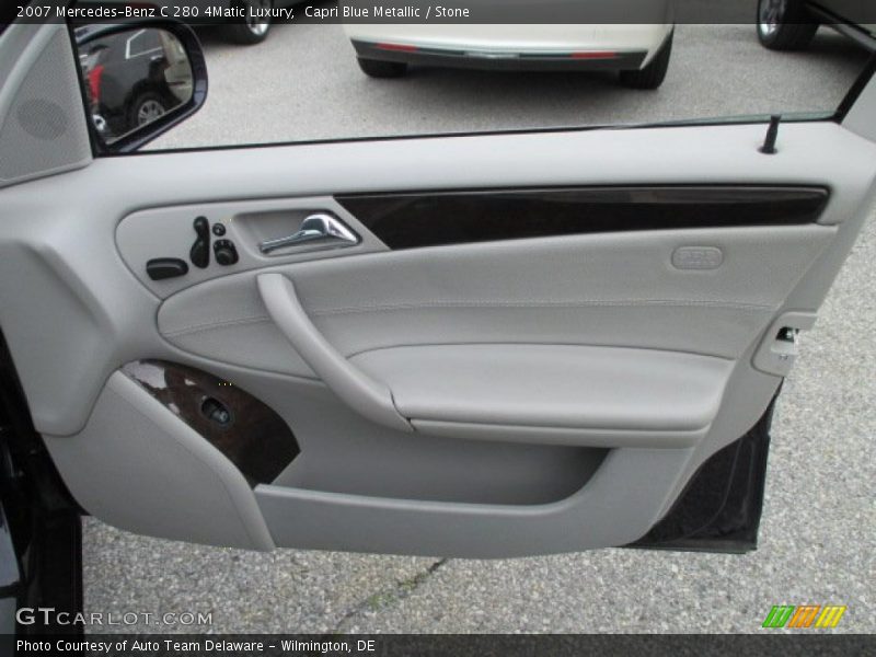 Capri Blue Metallic / Stone 2007 Mercedes-Benz C 280 4Matic Luxury