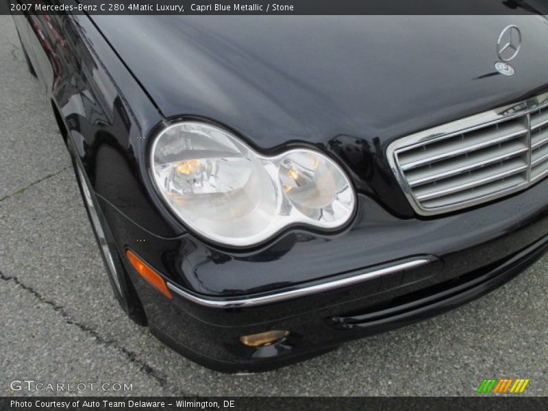 Capri Blue Metallic / Stone 2007 Mercedes-Benz C 280 4Matic Luxury