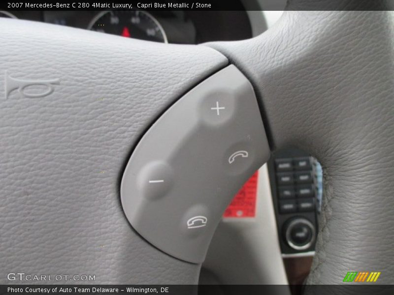 Capri Blue Metallic / Stone 2007 Mercedes-Benz C 280 4Matic Luxury