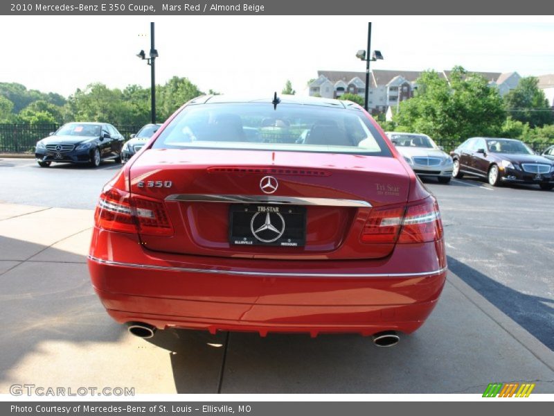 Mars Red / Almond Beige 2010 Mercedes-Benz E 350 Coupe