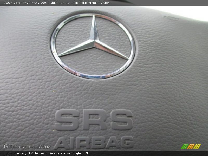 Capri Blue Metallic / Stone 2007 Mercedes-Benz C 280 4Matic Luxury