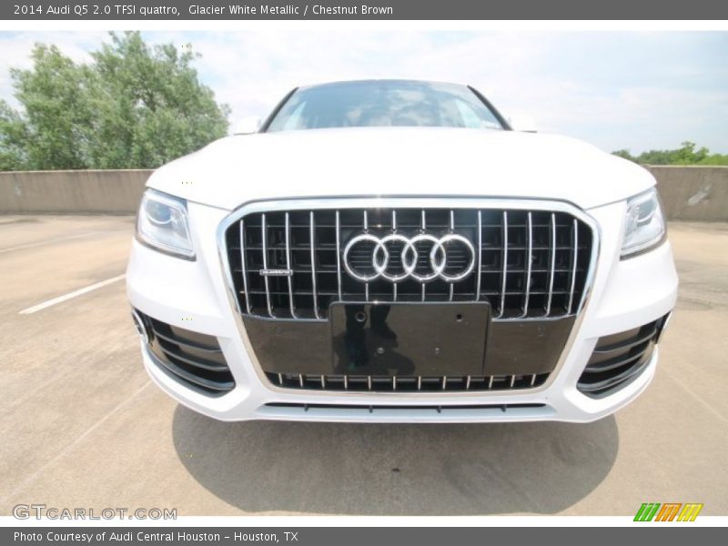 Glacier White Metallic / Chestnut Brown 2014 Audi Q5 2.0 TFSI quattro