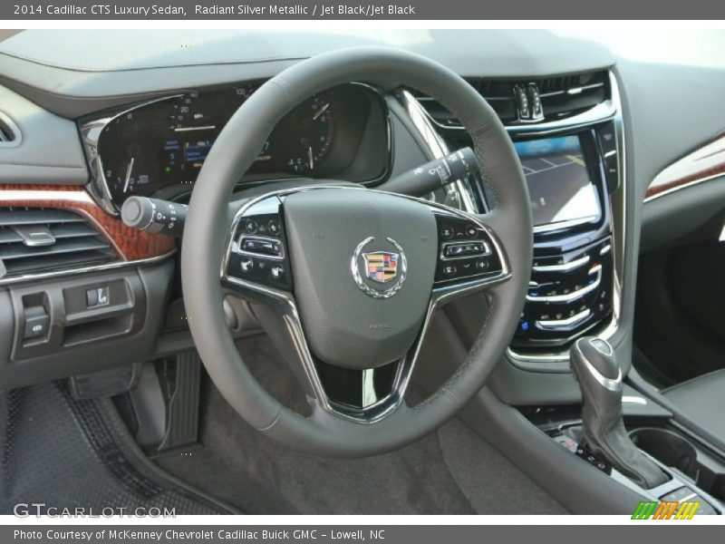 Radiant Silver Metallic / Jet Black/Jet Black 2014 Cadillac CTS Luxury Sedan