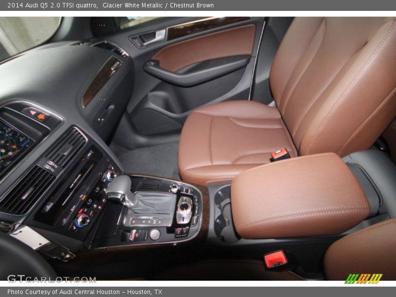 Glacier White Metallic / Chestnut Brown 2014 Audi Q5 2.0 TFSI quattro