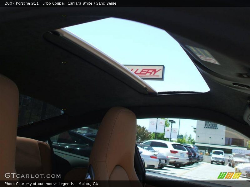 Carrara White / Sand Beige 2007 Porsche 911 Turbo Coupe