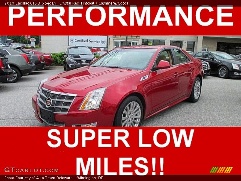 Crystal Red Tintcoat / Cashmere/Cocoa 2010 Cadillac CTS 3.6 Sedan