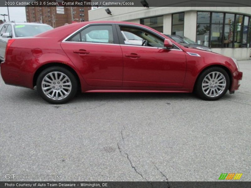 Crystal Red Tintcoat / Cashmere/Cocoa 2010 Cadillac CTS 3.6 Sedan