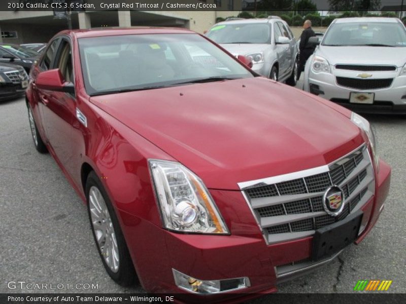 Crystal Red Tintcoat / Cashmere/Cocoa 2010 Cadillac CTS 3.6 Sedan