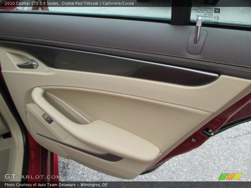 Crystal Red Tintcoat / Cashmere/Cocoa 2010 Cadillac CTS 3.6 Sedan
