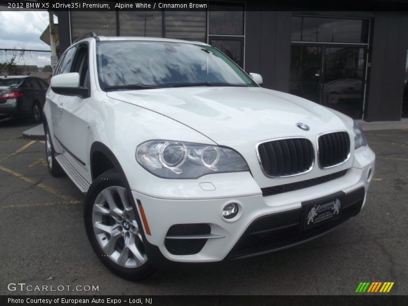 Alpine White / Cinnamon Brown 2012 BMW X5 xDrive35i Premium