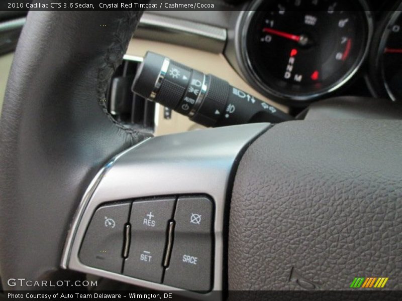 Crystal Red Tintcoat / Cashmere/Cocoa 2010 Cadillac CTS 3.6 Sedan