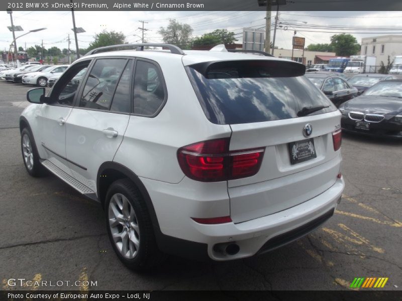 Alpine White / Cinnamon Brown 2012 BMW X5 xDrive35i Premium