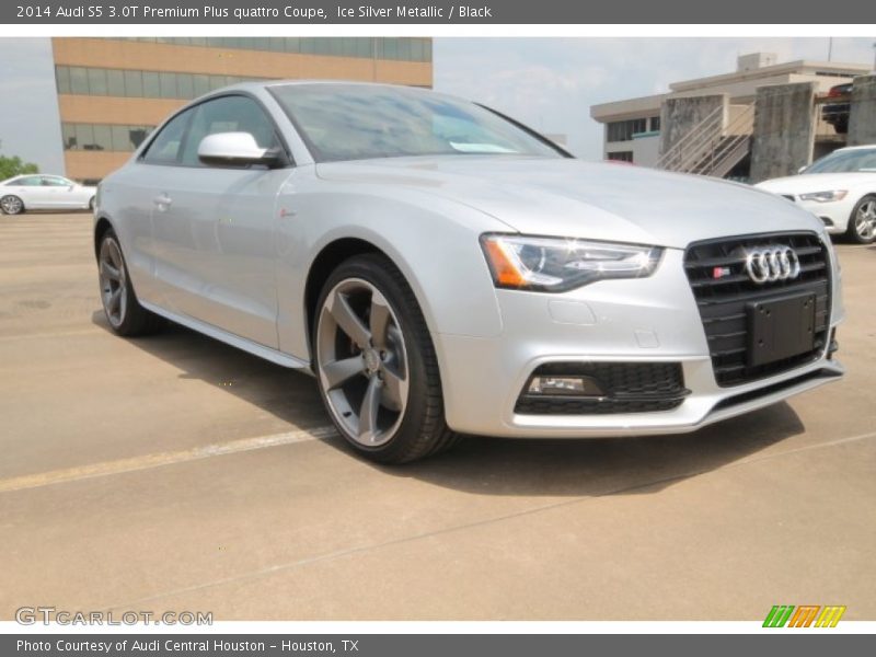 Ice Silver Metallic / Black 2014 Audi S5 3.0T Premium Plus quattro Coupe
