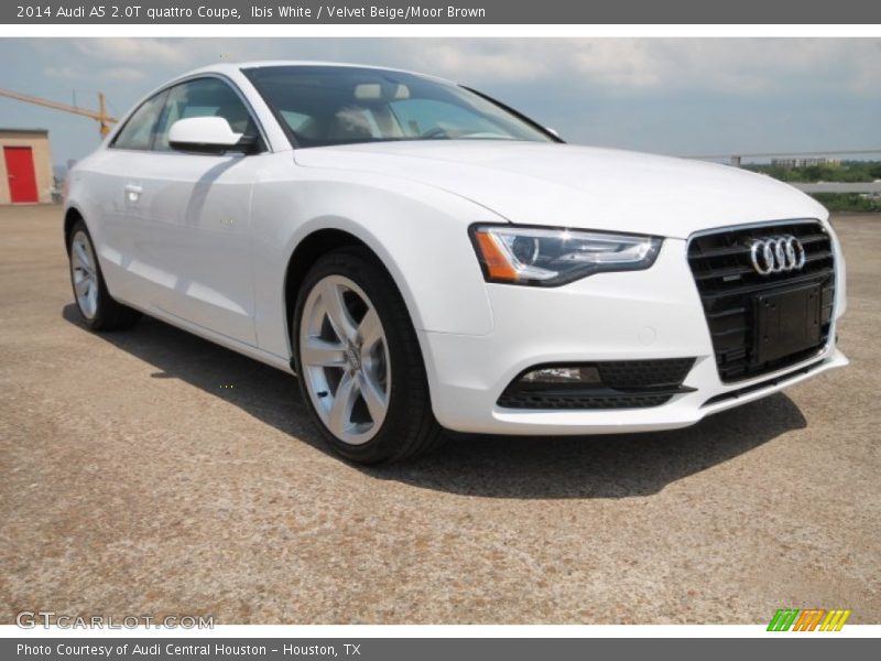 Ibis White / Velvet Beige/Moor Brown 2014 Audi A5 2.0T quattro Coupe
