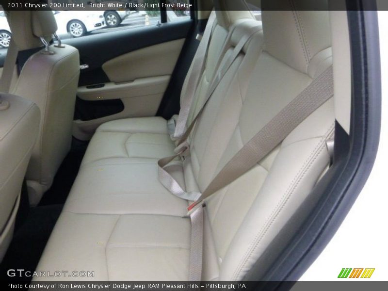 Bright White / Black/Light Frost Beige 2011 Chrysler 200 Limited