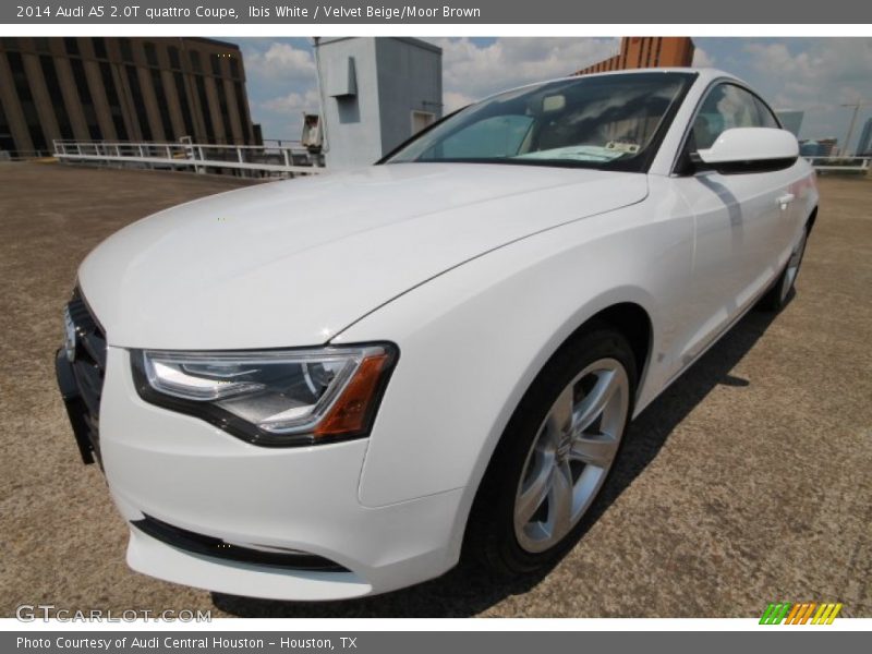 Ibis White / Velvet Beige/Moor Brown 2014 Audi A5 2.0T quattro Coupe