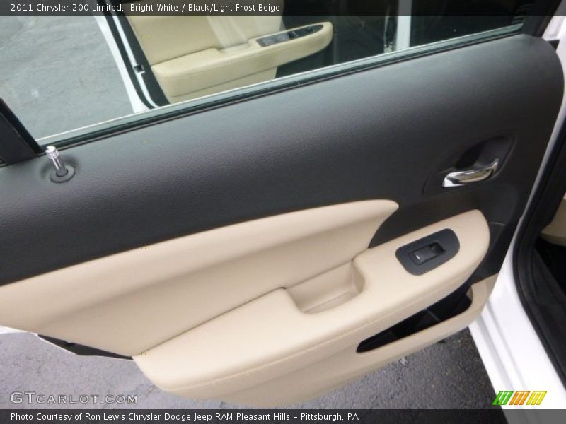 Bright White / Black/Light Frost Beige 2011 Chrysler 200 Limited