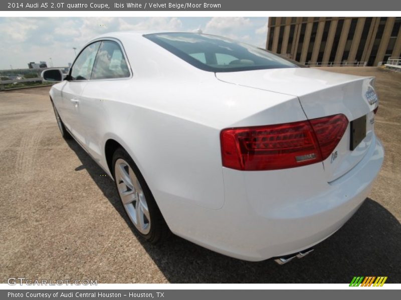 Ibis White / Velvet Beige/Moor Brown 2014 Audi A5 2.0T quattro Coupe