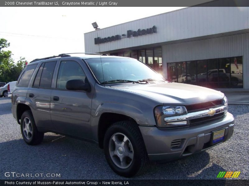 Graystone Metallic / Light Gray 2008 Chevrolet TrailBlazer LS