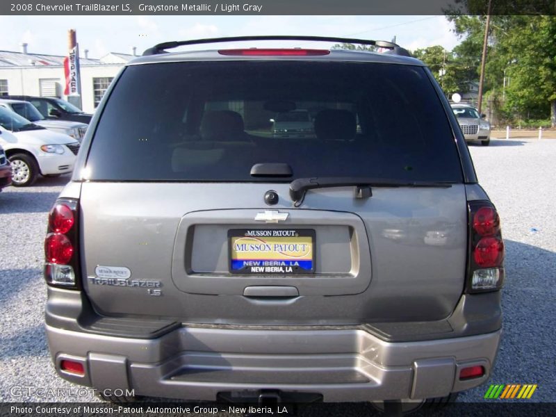 Graystone Metallic / Light Gray 2008 Chevrolet TrailBlazer LS