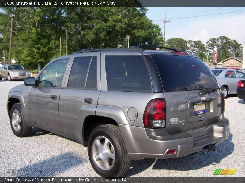 Graystone Metallic / Light Gray 2008 Chevrolet TrailBlazer LS