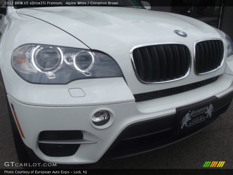 Alpine White / Cinnamon Brown 2012 BMW X5 xDrive35i Premium