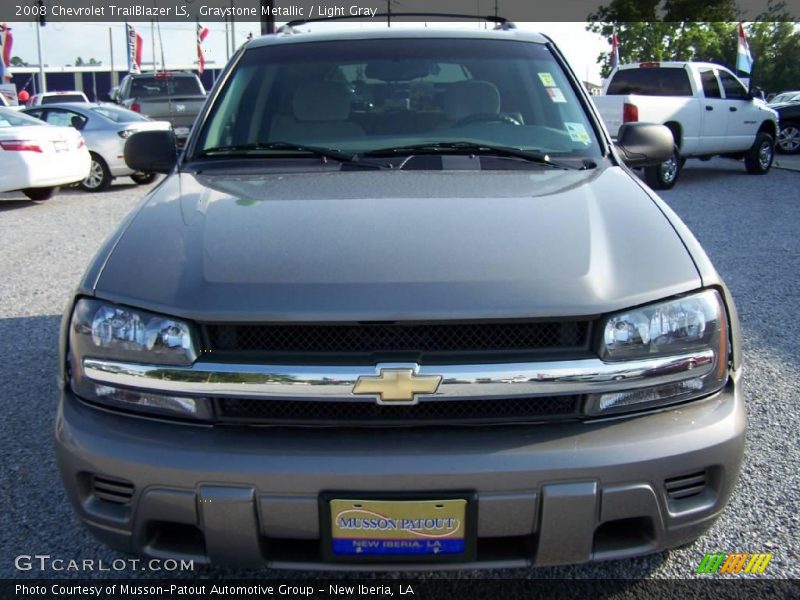Graystone Metallic / Light Gray 2008 Chevrolet TrailBlazer LS