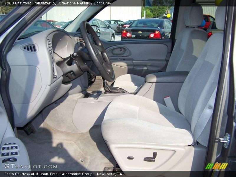 Graystone Metallic / Light Gray 2008 Chevrolet TrailBlazer LS