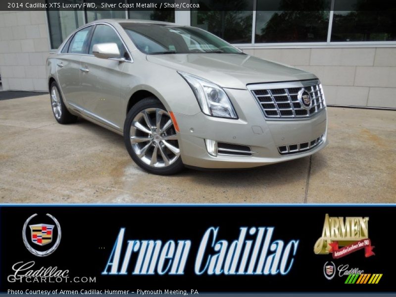 Silver Coast Metallic / Shale/Cocoa 2014 Cadillac XTS Luxury FWD
