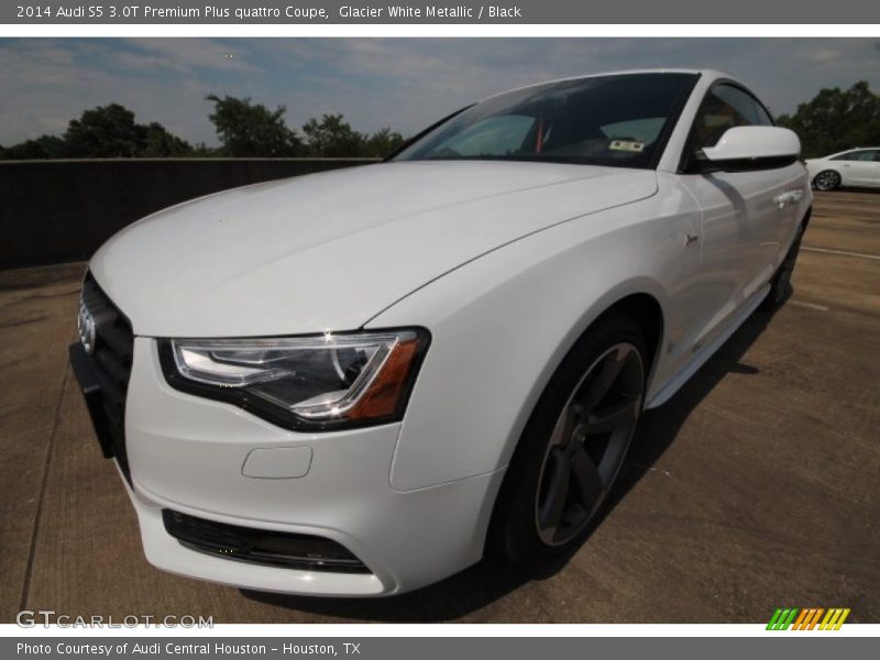 Glacier White Metallic / Black 2014 Audi S5 3.0T Premium Plus quattro Coupe