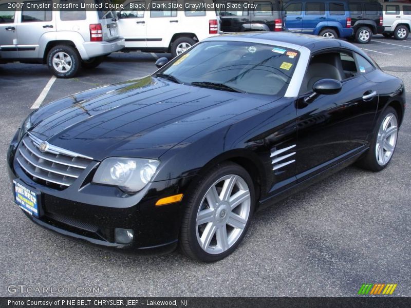 Black / Dark Slate Gray/Medium Slate Gray 2007 Chrysler Crossfire Limited Coupe