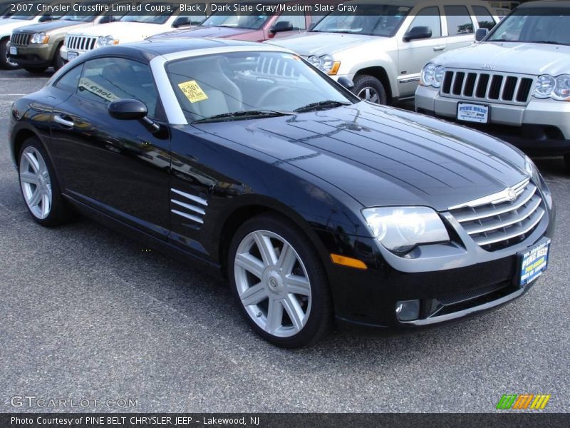 Black / Dark Slate Gray/Medium Slate Gray 2007 Chrysler Crossfire Limited Coupe