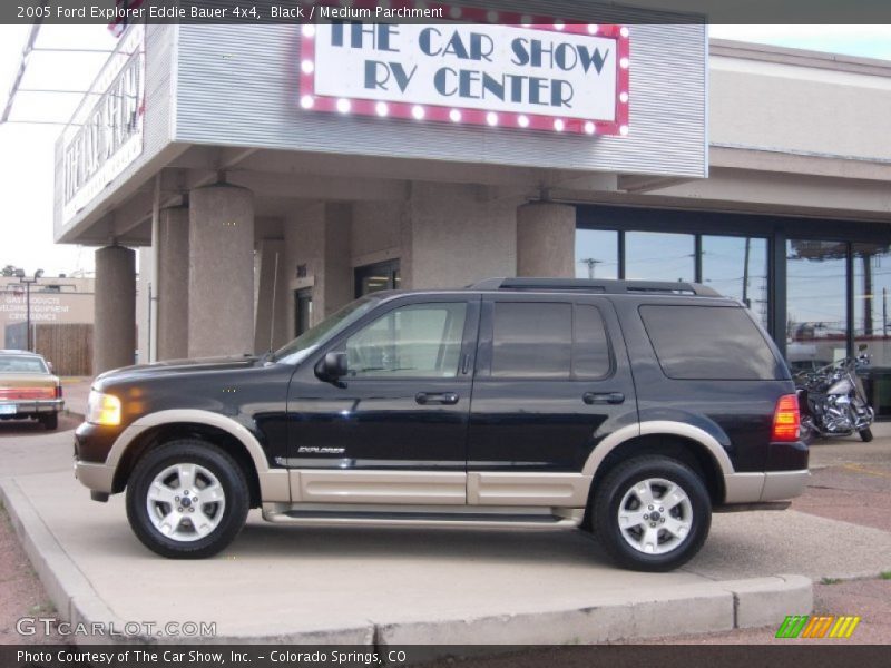 Black / Medium Parchment 2005 Ford Explorer Eddie Bauer 4x4