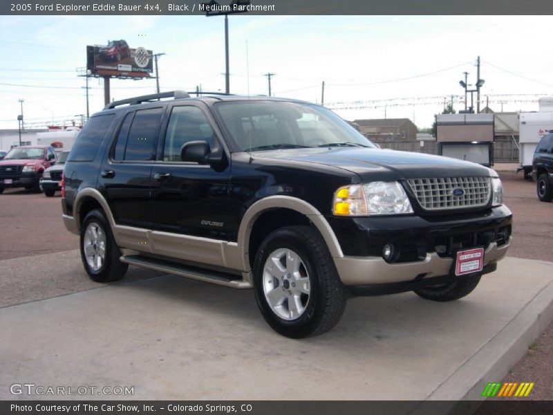 Black / Medium Parchment 2005 Ford Explorer Eddie Bauer 4x4