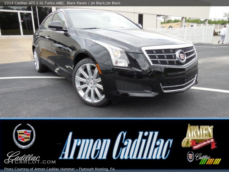 Black Raven / Jet Black/Jet Black 2014 Cadillac ATS 2.0L Turbo AWD