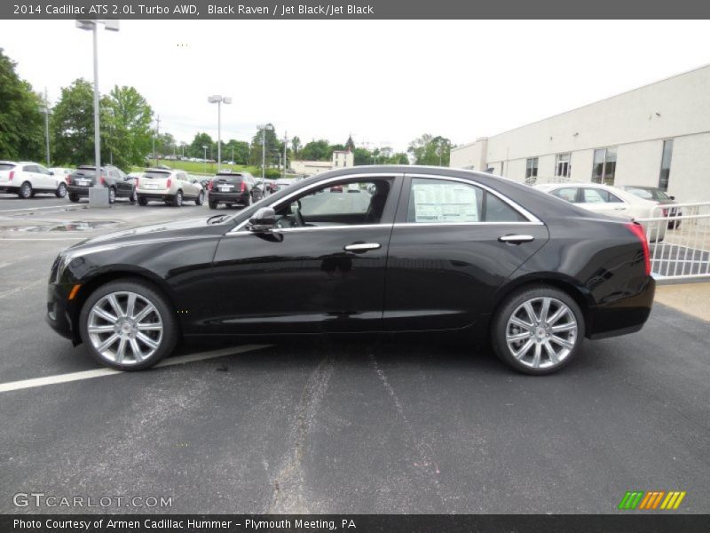 Black Raven / Jet Black/Jet Black 2014 Cadillac ATS 2.0L Turbo AWD