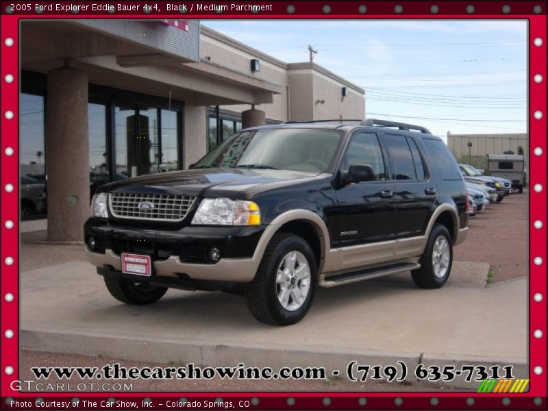 Black / Medium Parchment 2005 Ford Explorer Eddie Bauer 4x4