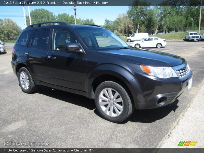 Obsidian Black Pearl / Platinum 2013 Subaru Forester 2.5 X Premium