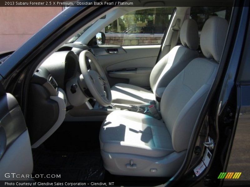 Obsidian Black Pearl / Platinum 2013 Subaru Forester 2.5 X Premium