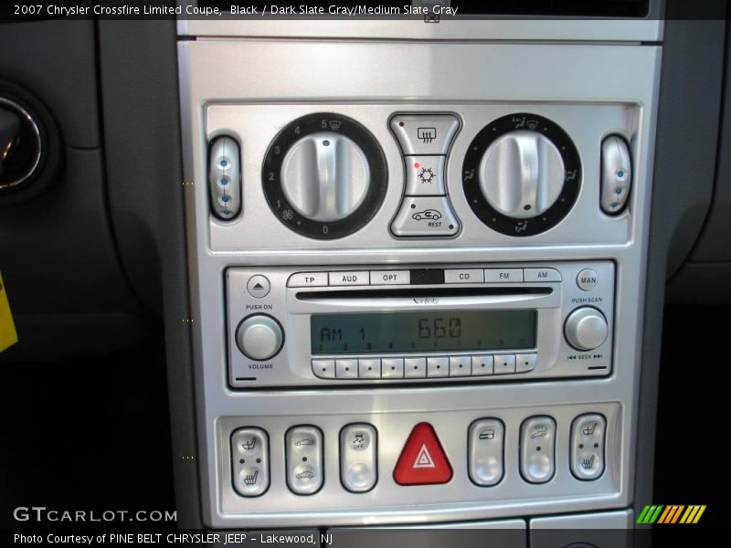 Black / Dark Slate Gray/Medium Slate Gray 2007 Chrysler Crossfire Limited Coupe