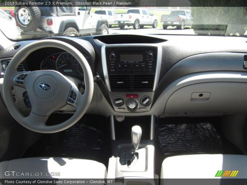 Obsidian Black Pearl / Platinum 2013 Subaru Forester 2.5 X Premium