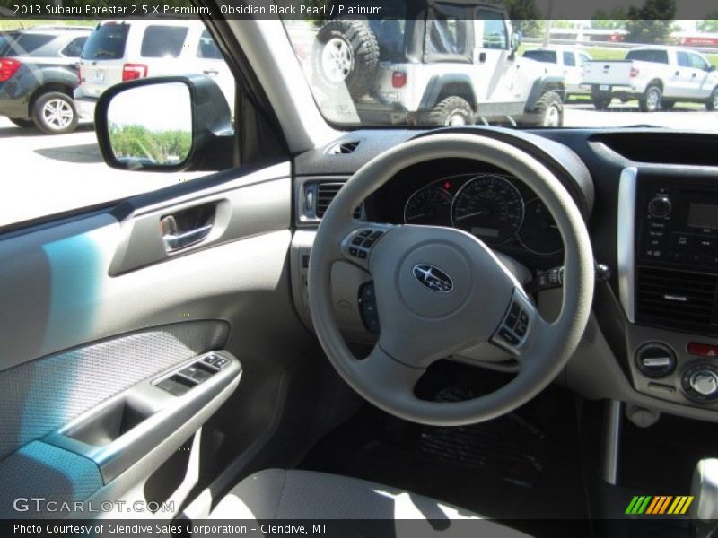 Obsidian Black Pearl / Platinum 2013 Subaru Forester 2.5 X Premium