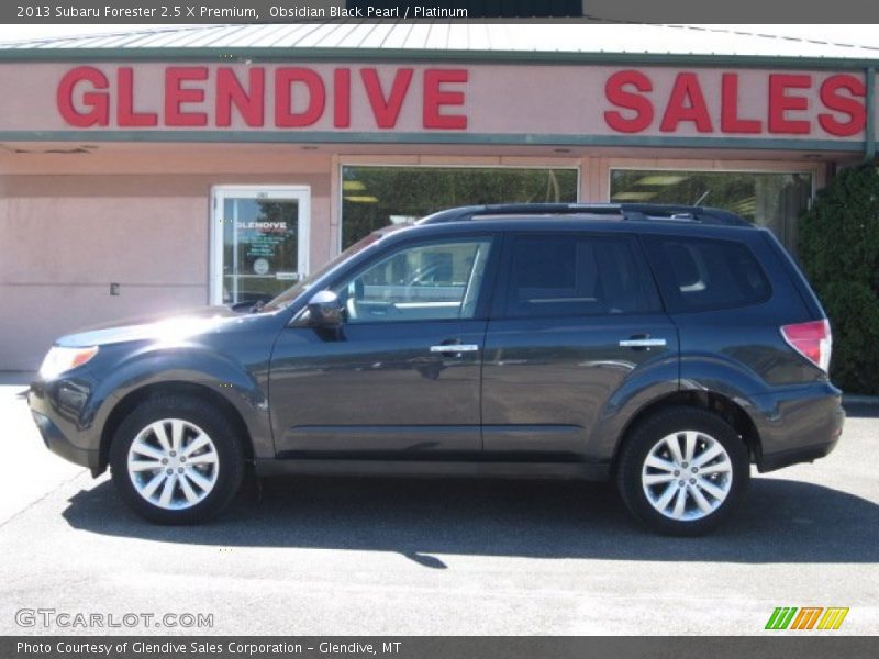 Obsidian Black Pearl / Platinum 2013 Subaru Forester 2.5 X Premium