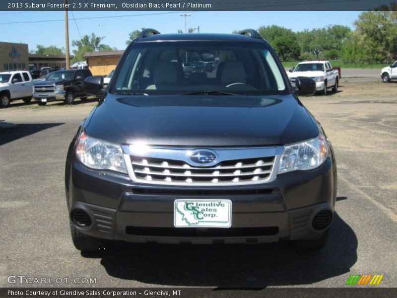 Obsidian Black Pearl / Platinum 2013 Subaru Forester 2.5 X Premium