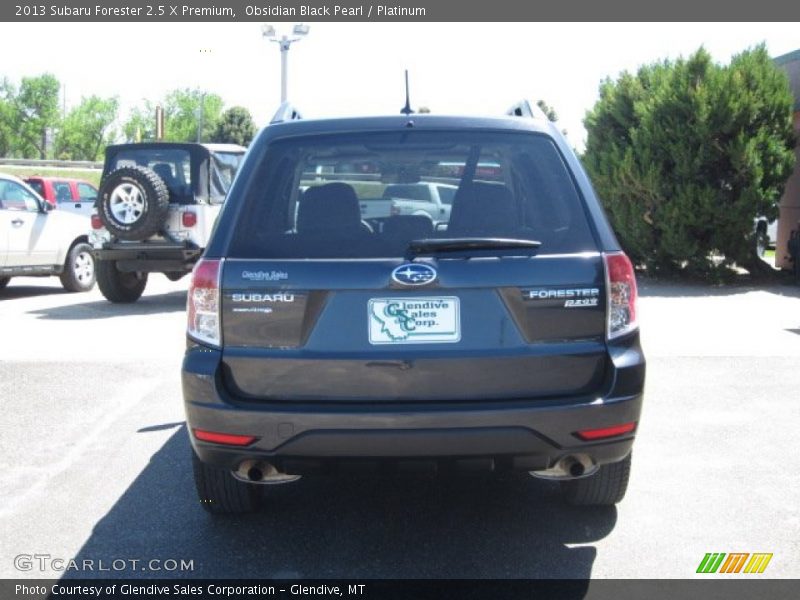 Obsidian Black Pearl / Platinum 2013 Subaru Forester 2.5 X Premium