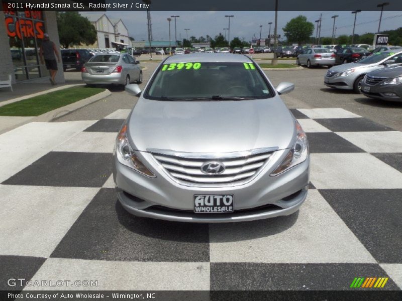 Radiant Silver / Gray 2011 Hyundai Sonata GLS