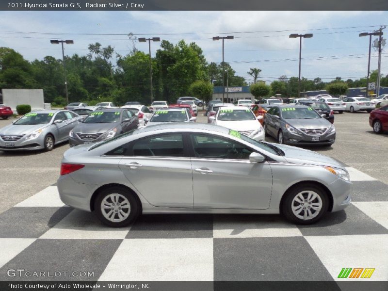 Radiant Silver / Gray 2011 Hyundai Sonata GLS