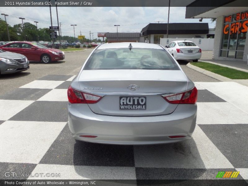Radiant Silver / Gray 2011 Hyundai Sonata GLS