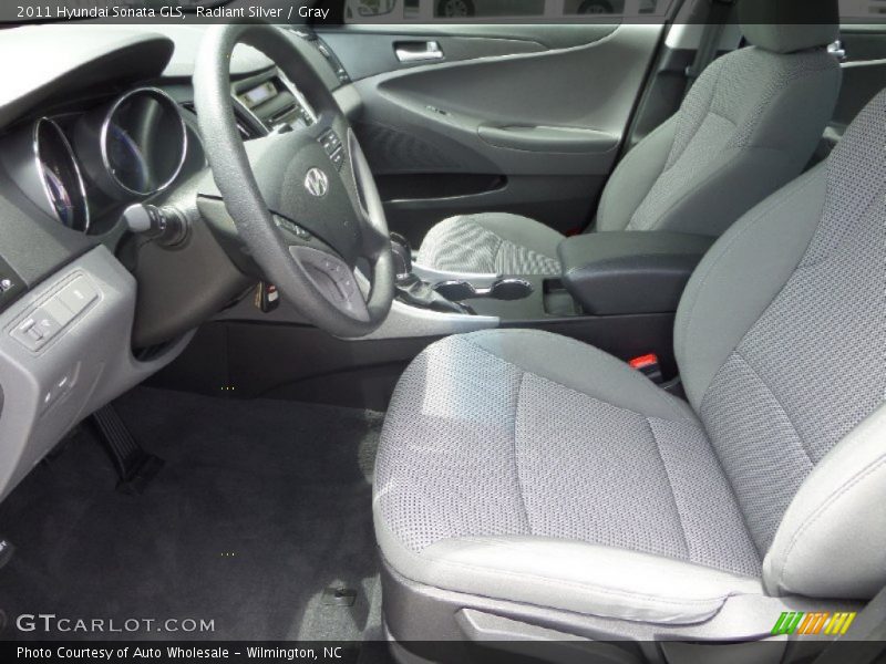 Radiant Silver / Gray 2011 Hyundai Sonata GLS