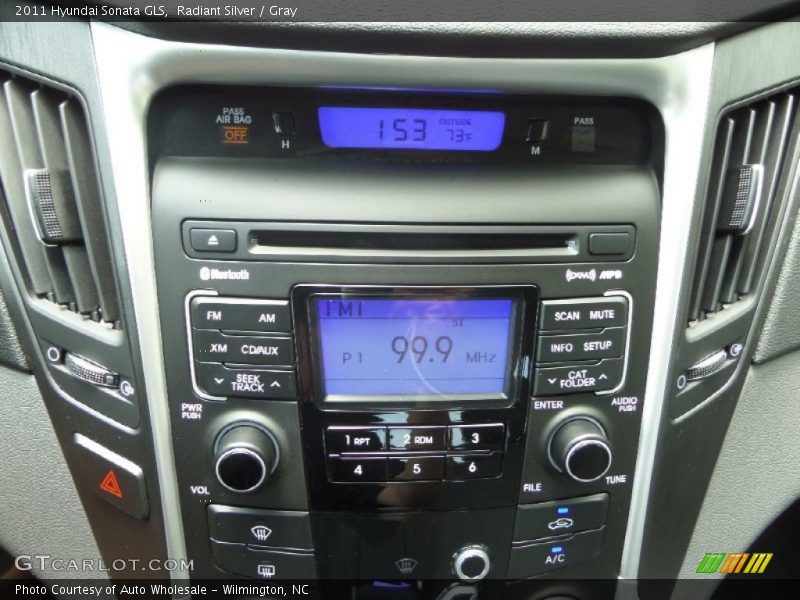 Radiant Silver / Gray 2011 Hyundai Sonata GLS